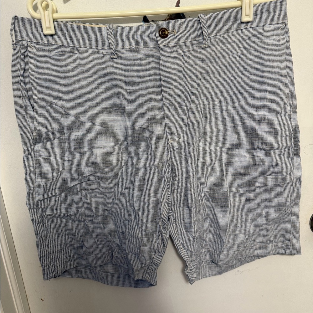 J. Crew Men's Light Blue Patterned Shorts